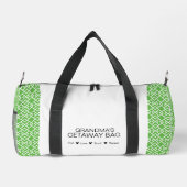 Oma's Getaway Bag" Duffel Bag Plunjezak (Achterkant)