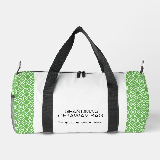Oma's Getaway Bag" Duffel Bag Plunjezak (Achterkant)