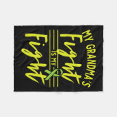 Oma's gevecht is mijn gevecht voor nierziekte fleece deken (Voorkant (Horizontaal))