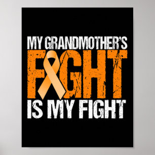 Oma's gevecht is mijn strijd tegen leukemie bewust poster