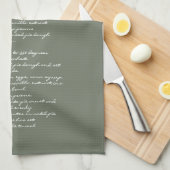 Oma's gezinshereniging - Aangepaste tekst Theedoek (Quarter Fold)