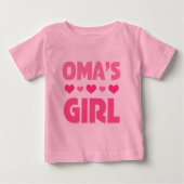 Oma's Girl baby meisjes Tutu T-shirt (Voorkant)