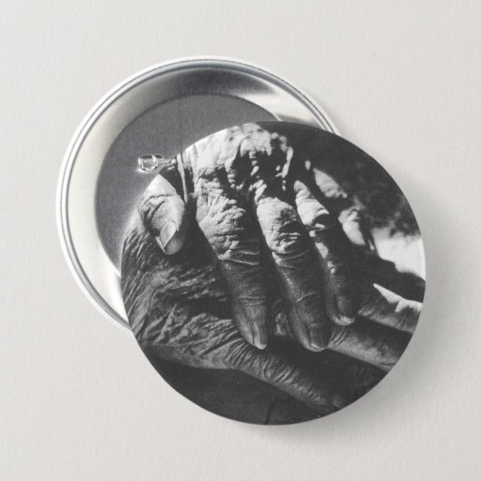 Oma's Hands Ronde Button 7,6 Cm (Voorkant /achterkant)