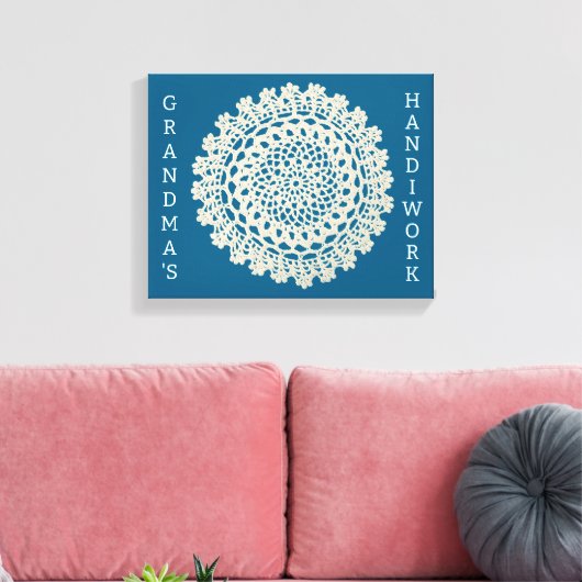OMA'S HANDWERK CANVAS AFDRUK (Insitu (Woonkamer))