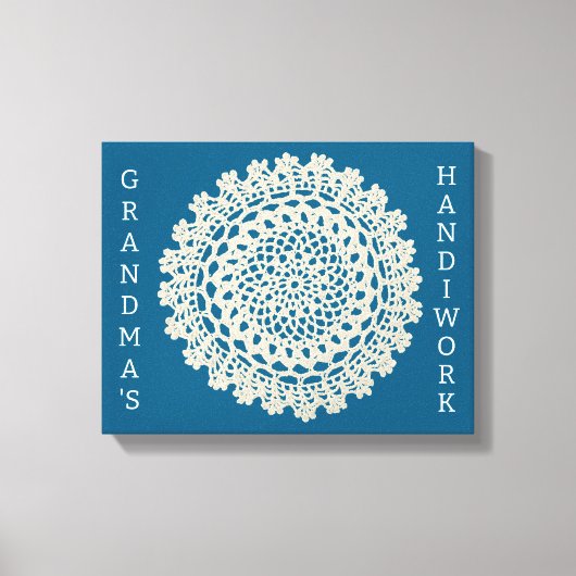 OMA'S HANDWERK CANVAS AFDRUK (Voorkant)