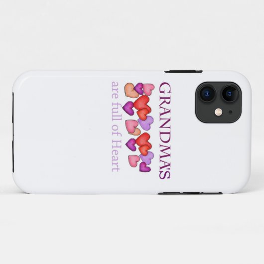 Oma's hart iPhone Case (Achterkant (horizontaal))