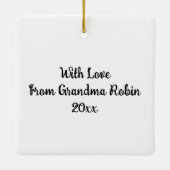  Oma's Havermout Raisin Cookies Gift Keramisch Ornament (Achterkant)