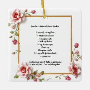  Oma's Havermout Raisin Cookies Gift Keramisch Ornament