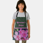 Oma's Helper Helperroze aanjager Foto Floral Schort (Insitu)