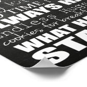 Oma's House Rules - Chalkboard - Aanpassen!! Poster (Hoek)