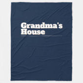 Oma's huis fleece deken (Voorkant)