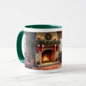 Oma's huis met Kerstmis Mok (Voorkant links)