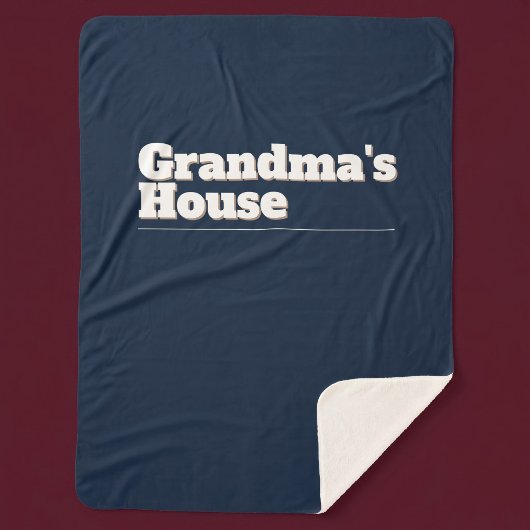 Oma's huis sherpa deken