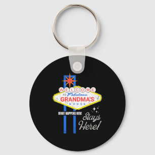 Oma's Huis T-shirt Vegas Grappige Oma Sleutelhanger