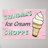 Oma's Icecream Poster (Voorkant)