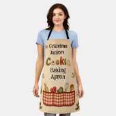 Oma's Kerst Koekjes Bak Apron | Festive Schort (Gedragen)