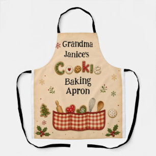 Oma's Kerst Koekjes Bak Apron Festive Schort