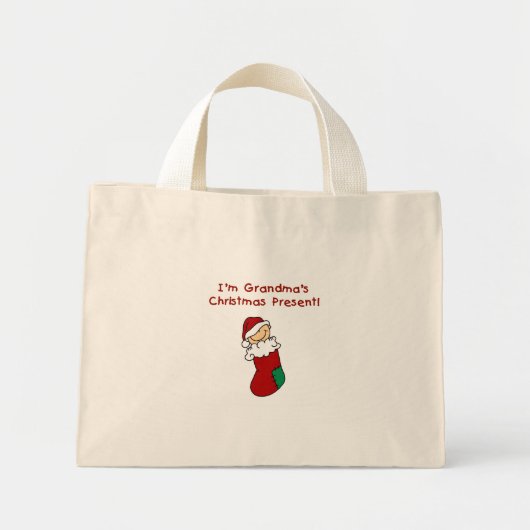 Oma's kerstcadeau Tshirts en geschenken Mini Tote Bag (Voorkant)