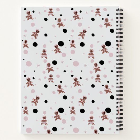 Oma's kerstkoekjesrecept gepatterd notitieboek (Achterkant)