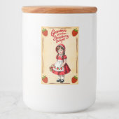 Oma's Keuken Aardbei Delight Voedselcontainer Etiket (Voorkant)