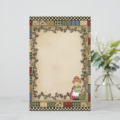 Oma's Keuken Briefpapier cartoon plezier (Staand voorkant)