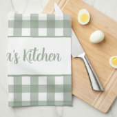 Oma's Keuken Gingham Plaid Theedoek (Quarter Fold)