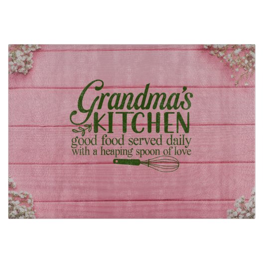 Oma's Keuken Goed eten dagelijks geserveerd met li Snijplank (Voorkant)