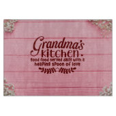 Oma's Keuken Goed eten dagelijks geserveerd met li Snijplank (Voorkant)