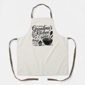 Oma's keuken koken bakken schort (Voorkant)