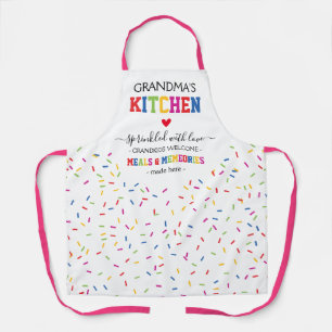 Oma's Keuken 'Maaltijden & Herinneringen' Spikkels Schort