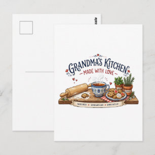 Oma's Keuken Maken Met Liefde Briefkaart
