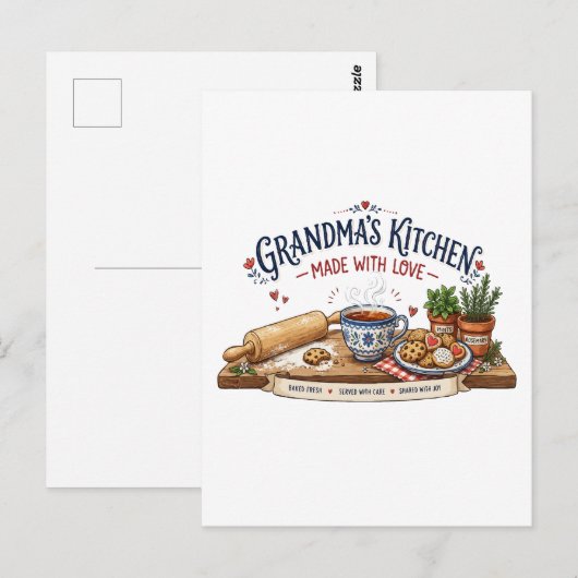 Oma's Keuken Maken Met Liefde Briefkaart (Voorkant / Achterkant)
