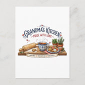 Oma's Keuken Maken Met Liefde Briefkaart (Voorkant)
