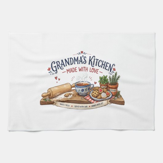 Oma's Keuken Maken Met Liefde Theedoek (Horizontaal)