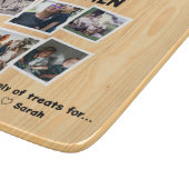 Oma's keuken met aangepaste 6 foto's & namen snijplank (Hoek)