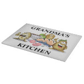 Oma's keuken Mooie voedselkarakters Snijplank (Hoek)