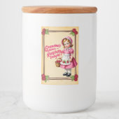 Oma's Keuken Raspberry Delight Voedselcontainer Etiket (Voorkant)