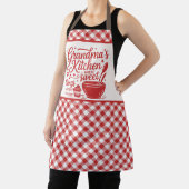 Oma's Keuken Rood Wit Geruit Schort (Insitu)
