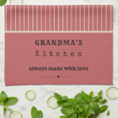 Oma's Keuken Vintage Streep Aanpasbaar Theedoek (Gevouwen)