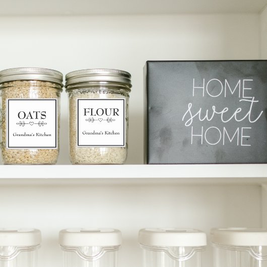 Oma's Keuken Waterdichte Pantry Voedseletiketten Sticker