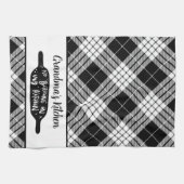 Oma's Keuken Zwart-wit Plaid Theedoek (Horizontaal)