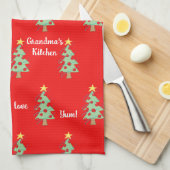 Oma's Keukenkeukenhandleiding voor kerstmis Theedoek (Quarter Fold)