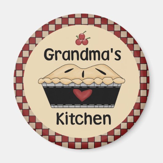 Oma's Kitchen Fridge Magnet (Voorkant)