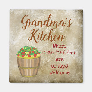 Oma's Kitchen Grandchildren Welkom appels Magneet