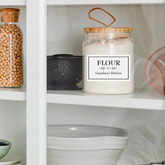 Oma's Kitchen Pantry Eten Label Meel Voedselcontainer Etiket