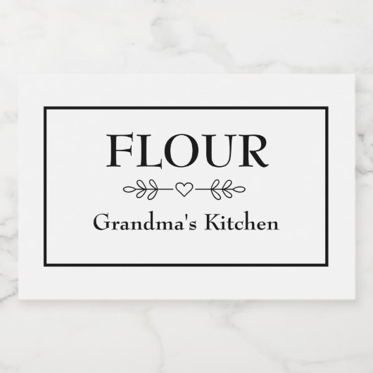 Oma's Kitchen Pantry Eten Label Meel Voedselcontainer Etiket (Enkel label)