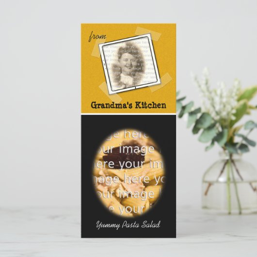 Oma's Kitchen Recipe Kaart (Staand voorkant)
