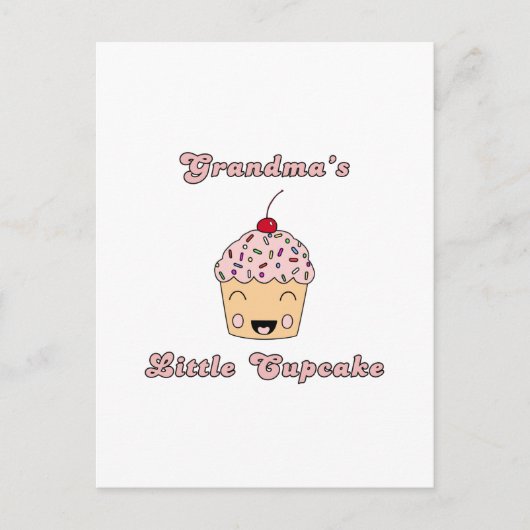 Oma's Kleine Cupcake Briefkaart (Voorkant)