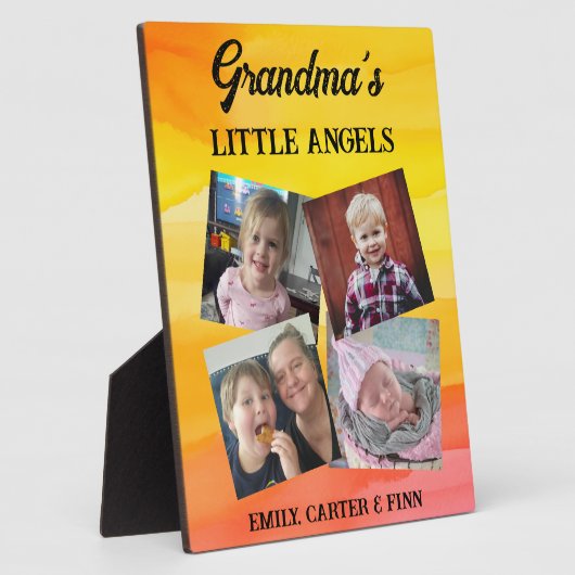 Oma's kleine engelen | Fotocadeau Fotoplaat (Zijkant)