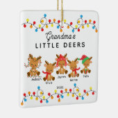 Oma's kleine kerstversiering keramisch ornament (Rechts)